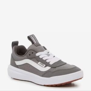 Vans Gray and White Kids Sneakers